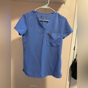 Figs - Catarina Top Ceil Blue XXS